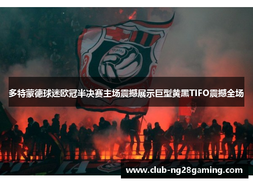 多特蒙德球迷欧冠半决赛主场震撼展示巨型黄黑TIFO震撼全场